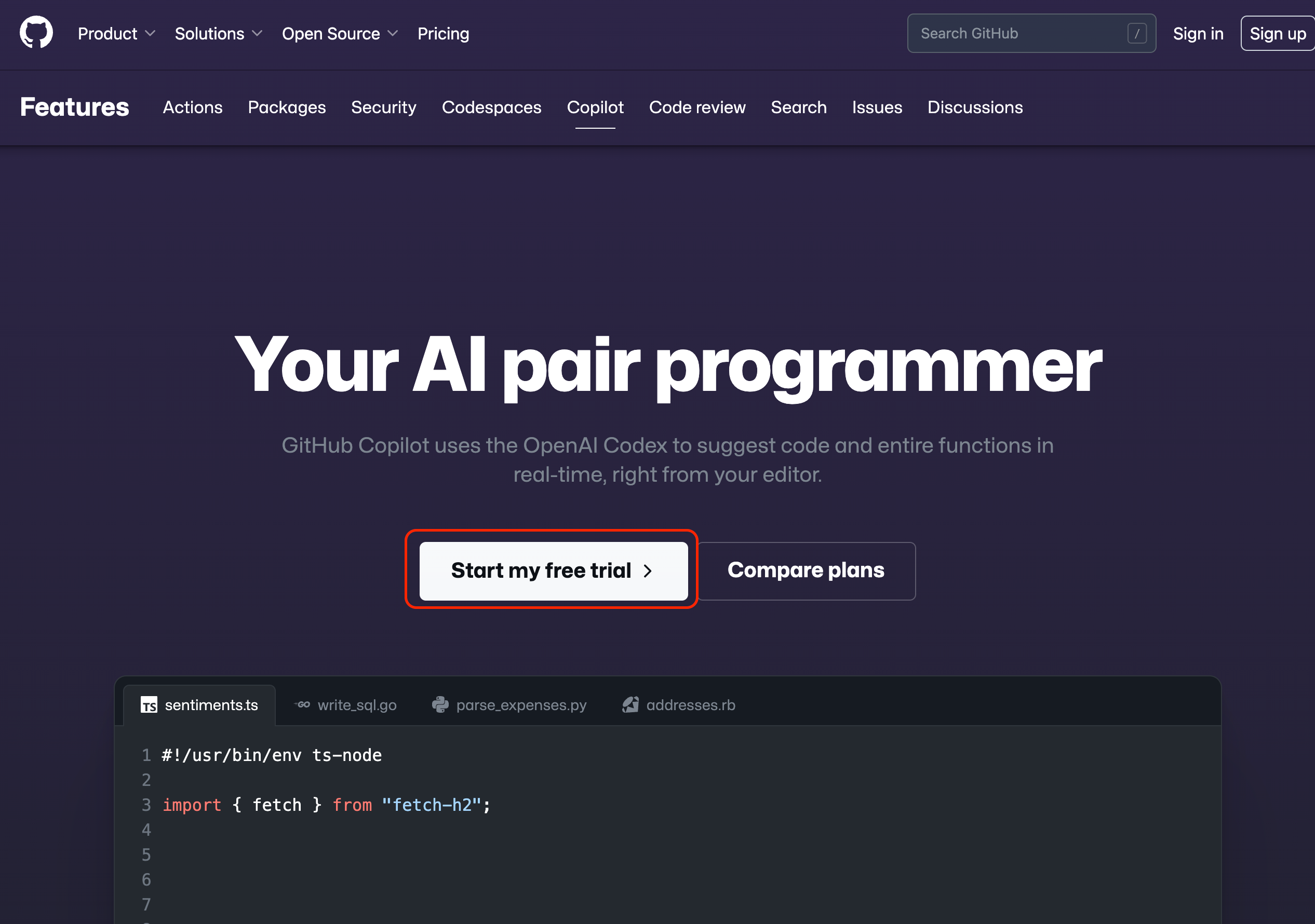 GitHubCopilotSite